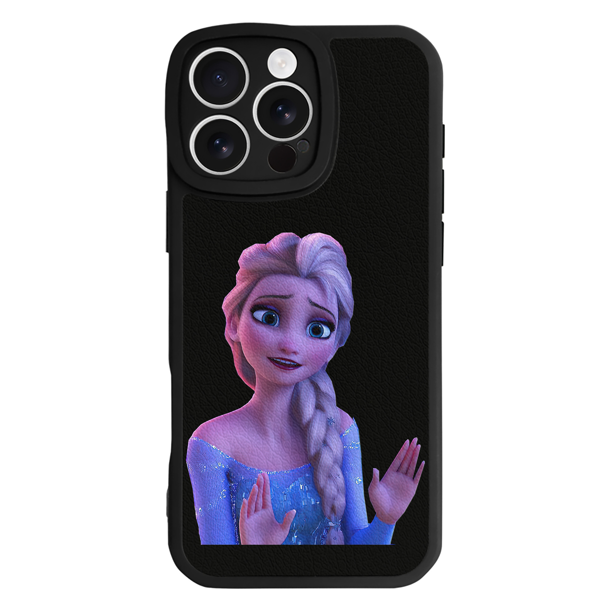 （画像用） アナと雪の女王 アンナ エルサ Frozen Anna Elsa 【iPhone 16シリーズ対応】シリコンスマホケース（レザー調） 材質：シリコン